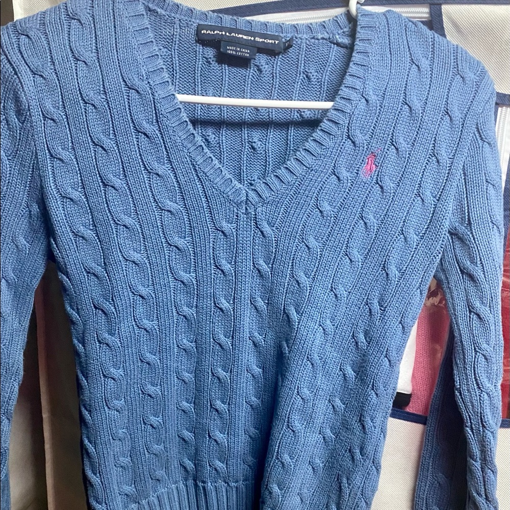 Size x-small blue polo sweater